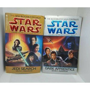 2 Star Wars Vol 1 & 2 Jedi Academy Trilogy Jedi Search Dark Apprentice Books